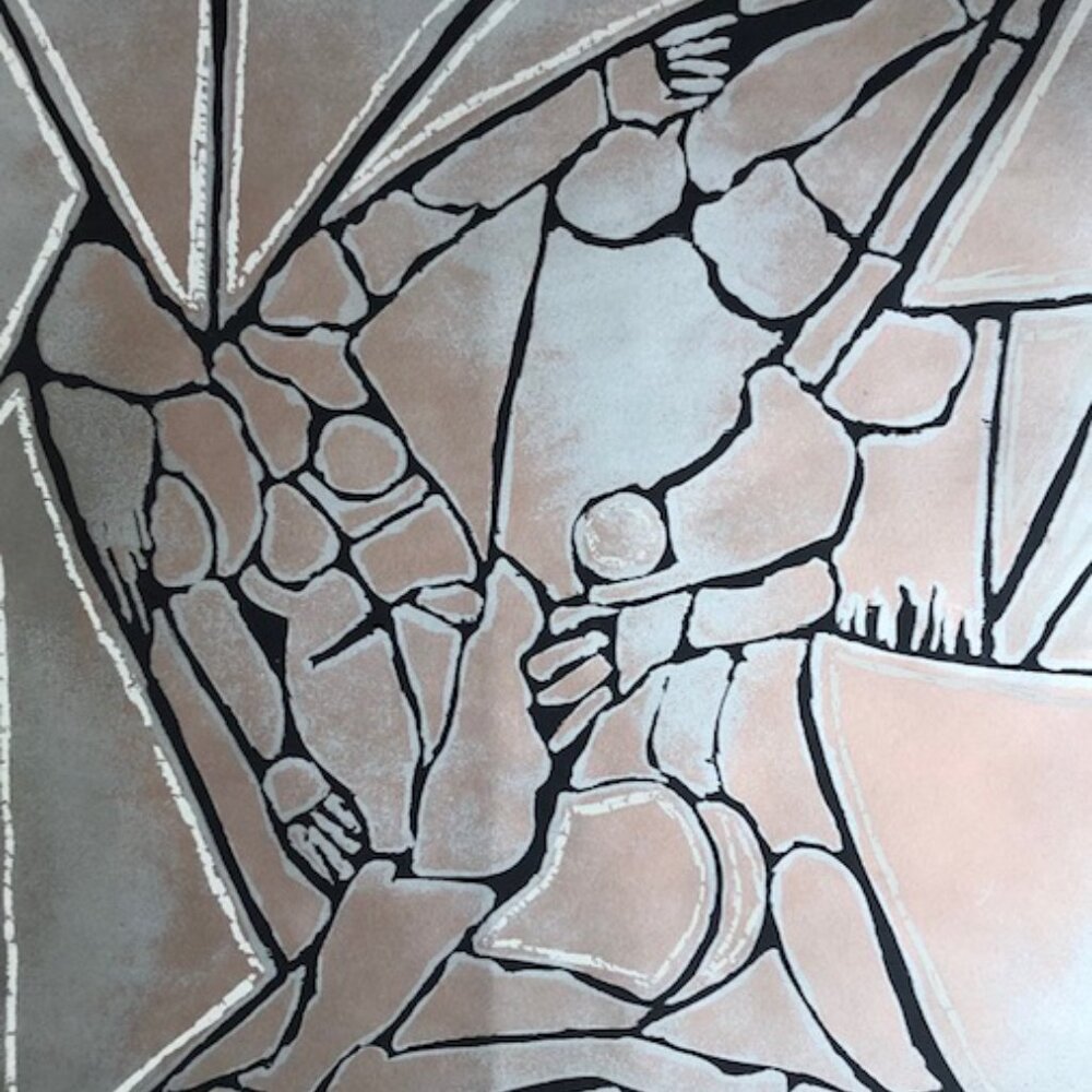 “Amaure” by M.C. Thomas – Limited Edition Signed Abstract Art Print – 24" x 30"
